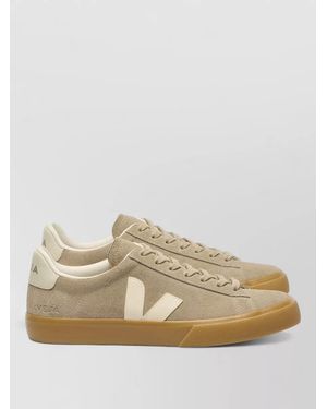 Veja Leather Low-Top Trainers - Natural