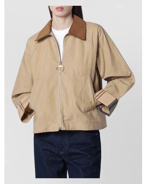 Barbour Single Breasted Coat - Natural