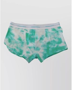 DSquared² Ancient Coin Print Silk Swim Shorts - Green