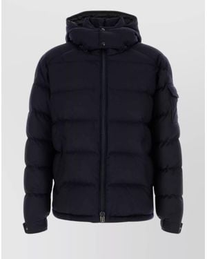 Moncler Wool Down Jacket Arm Pocket - Blue
