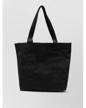 Y-3 Nylon Tote Bag Tonal Stitching Handles - Black