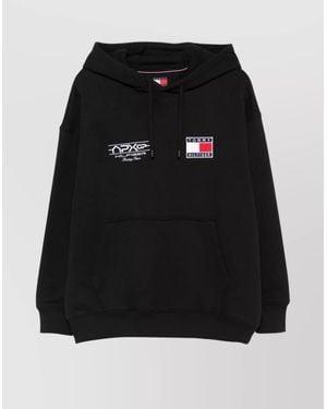 Tommy Hilfiger Hooded Sweatshirt Kangaroo Pocket - Black