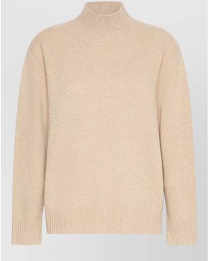 Weekend by Maxmara Cashmere Relaxed-Fit Turtleneck Jumper - Natural