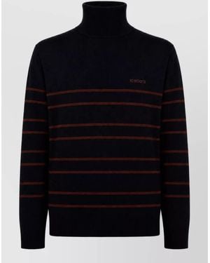 Iceberg Wool Two-Tone Sweater - Blue