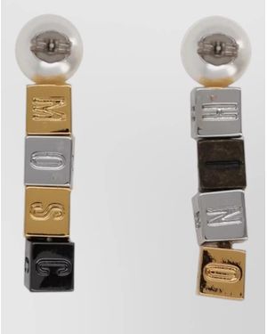 Moschino Pearl Earrings - White