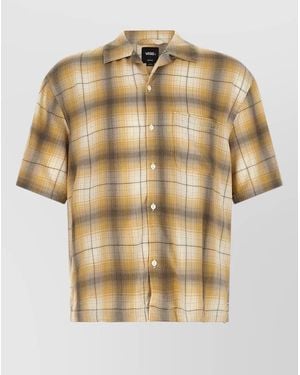 Vans Plaid Short Sleeve Shirt Chest Pocket - Natural