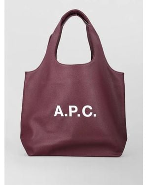 A.P.C. Ninon Tote Bag Large Shoulder Carry - Purple