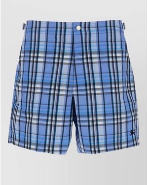 Burberry Selkirk Sr Swim Shorts Logo - Blue