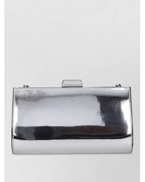 Jimmy Choo Sweetie Leather Clutch Bag - Grey