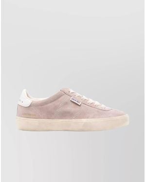 Golden Goose Round Toe Flat Sole Trainers - Pink