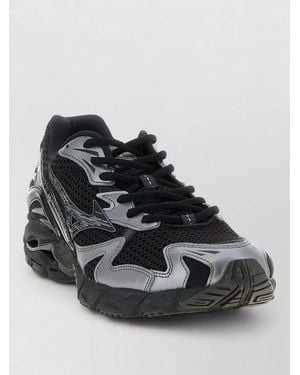 Mizuno Wave Rider Ten Mesh Trainers Rubber Sole - Black