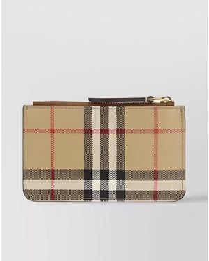 Burberry Printed Coated Canvas Coin Purse - Natural