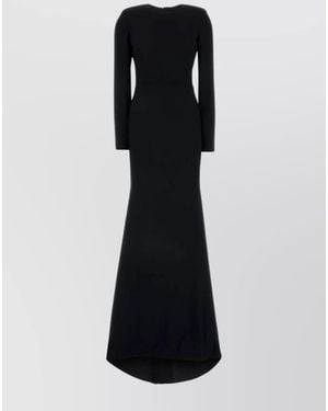 Gucci Crepe Maxi Dress - Black