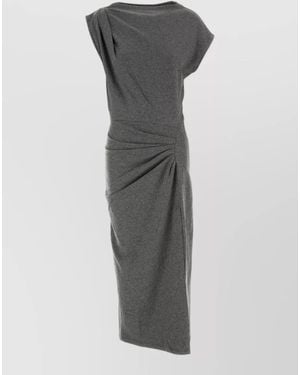 Isabel Marant Flannel Midi Dress - Grey
