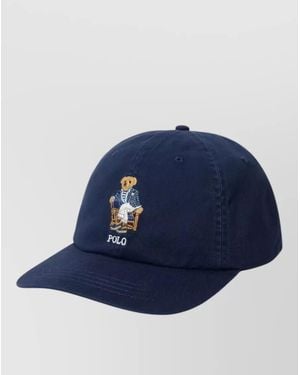 Polo Ralph Lauren Casual Hat Curved Brim Nylon Silk - Blue