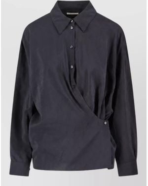 Lemaire Silk Shirt - Blue