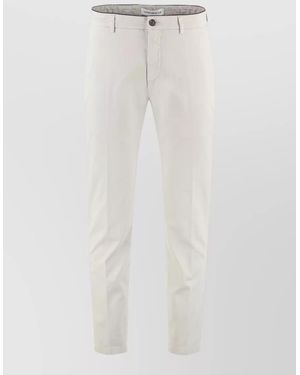 Department 5 Prince Cotton Chino Tailored Trousers - White