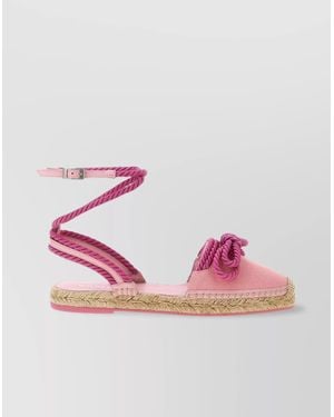 Mach & Mach Riviera' Espadrilles Double Bow - Pink