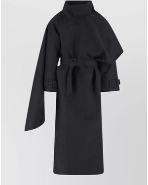 Entire studios Cotton Trench Coat - Black