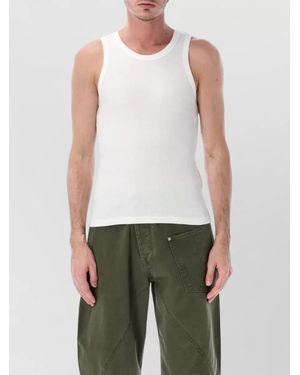 JW Anderson Ribbed Sleeveless Tank Top Knit Design - Green