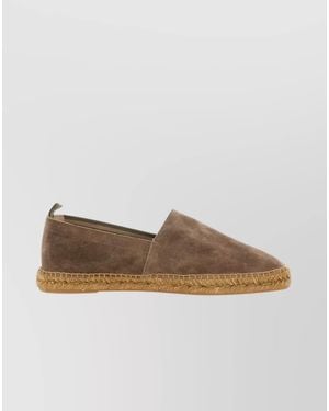 Castañer Leather Espadrille Loafers - Brown