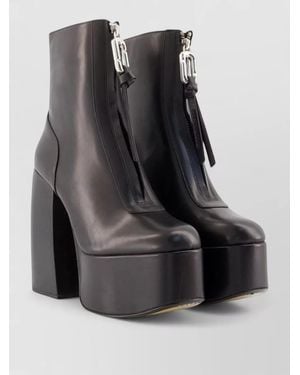 Marc Jacobs Leather Ankle Boots - Black