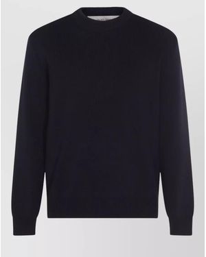 Golden Goose Ribbed-Knit Cotton Crew-Neck Jumper - Blue