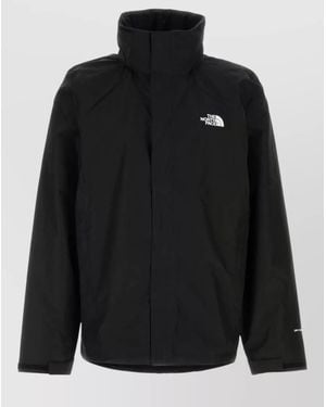 The North Face Polyester Hooded Raincoat - Black