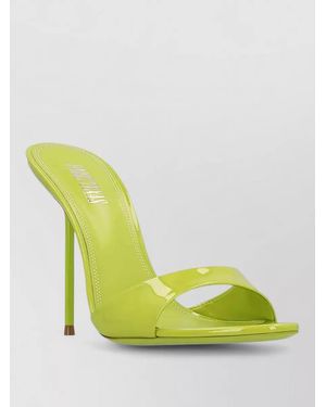 Paris Texas Lidia Open Toe Patent Finish Sandals - Yellow