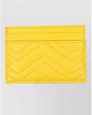 Gucci Leather Card Holder - Yellow