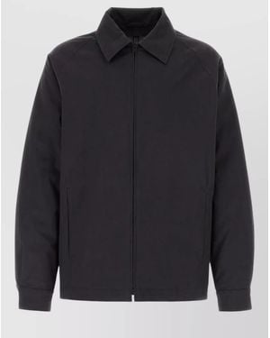 The Row Cotton Blend Pulp Jacket Long Sleeves - Blue
