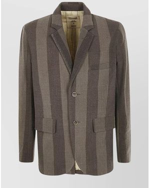 Uma Wang Single-Breasted Jacket - Grey