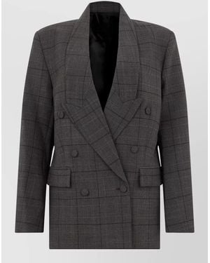 Coperni Virgin Wool Double-Breasted Blazer - Black