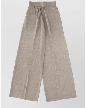 Circus Hotel Wide-Leg Pants - White