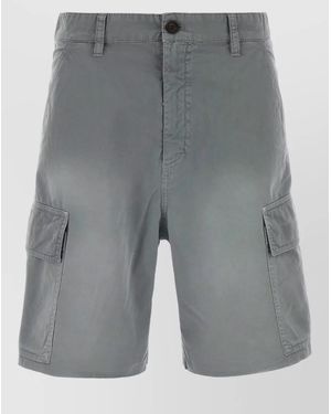 Miu Miu Twill Bermuda Shorts - Grey
