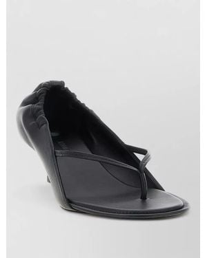 Jacquemus Nu Pieds B Open Toe Kitten Heel Sandals - Black