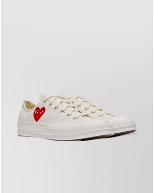COMME DES GARÇONS PLAY Canvas Low-Top Sneakers - White