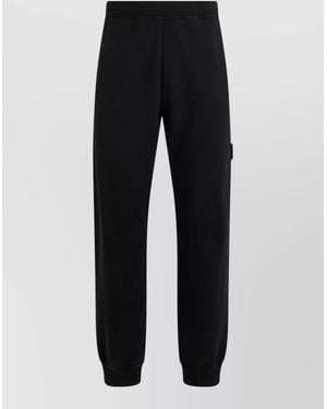 Stone Island Sports Trousers Elastic Waist And Ankles - Black