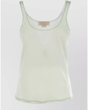 Genny Scoop Neck Stretch Sleeveless Lightweight Top - Multicolour
