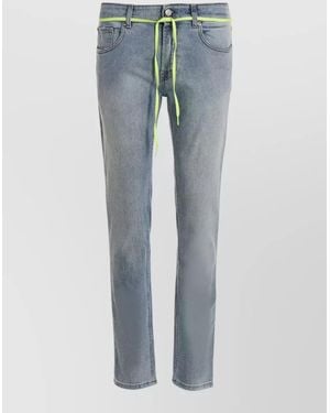 Department 5 Denim Slim-Fit Straight-Leg Jeans - Blue