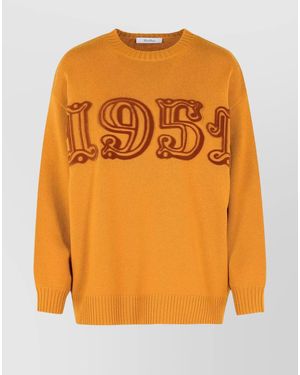 Max Mara Cashmere Wool Sweatshirt - Orange