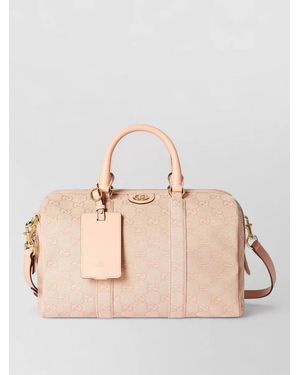 Gucci Clutch Bag Detachable Strap Tone Hardware - Natural