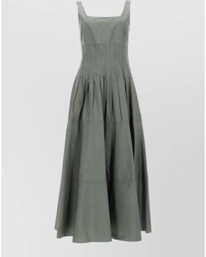Max Mara Cotton Midi Dress - Gray