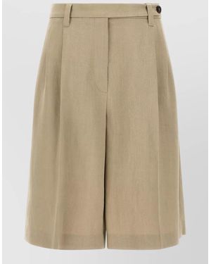 Brunello Cucinelli Sartorial Bermuda Shorts - Natural