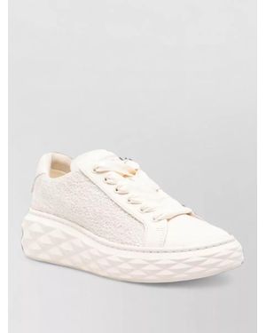 Jimmy Choo Leather Low-Top Trainers - Natural