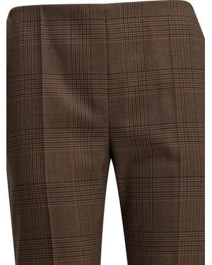 Max Mara Virgin Wool Tailored Trousers - Brown
