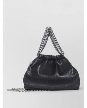 Stella McCartney Falabella Mini Shoulder Bag Drawstring Detail - Black