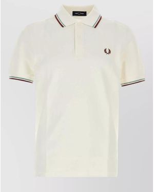 Fred Perry Cotton Piqué Polo Shirt - Natural