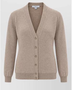 Malo Cashmere Cardigan - Natural