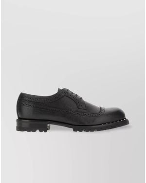 Jimmy Choo Leather Lace-Up Shoes - Black